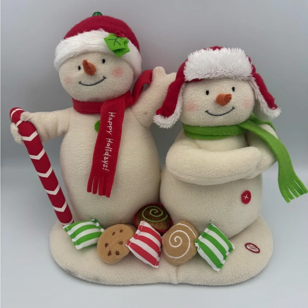 Hallmark Jingle Pals Season's Treatings Singing Dancing Snowmen Plush TESTED EUC
